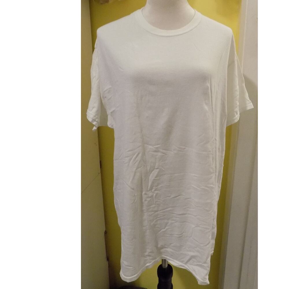 Hanes Comfort Soft White T-Shirt Size XL - Classic Crew Neck Short Sleeve Tee